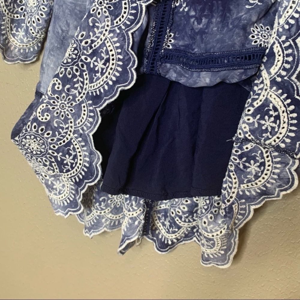 Romeo + Juliet Couture Tie Dye Dress Blue Size M - Picture 5 of 11